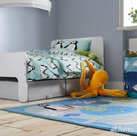 Икеа Blavingad игрушка осьминог 50 см желтый