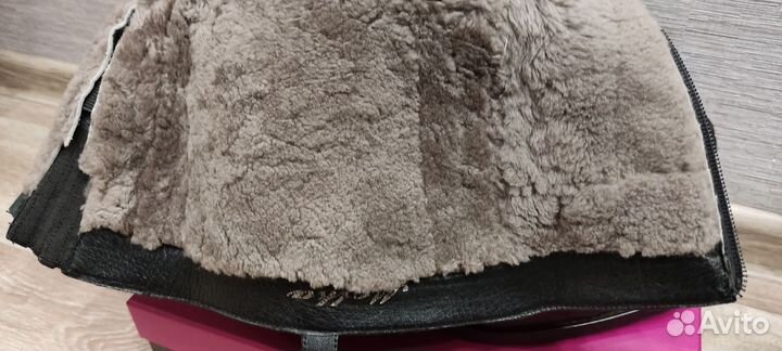 Сапоги зимние женские кожаные 39