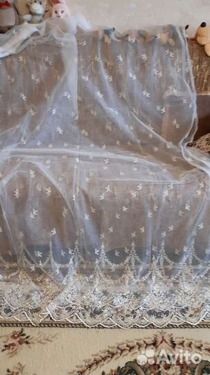 Шторы тюль новые дл.2м.шир.3м