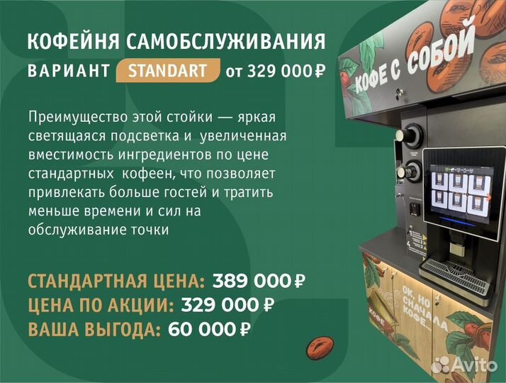 Готовый бизнес кофейня