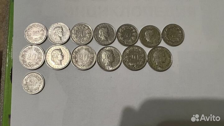 Монеты Швейцария