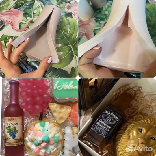 Силиконовые формы для мыла бутылочки