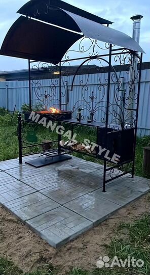 Мангал с крышей