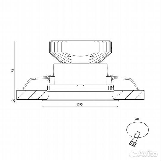 Точечный светильник combo 4 combo-41-WH