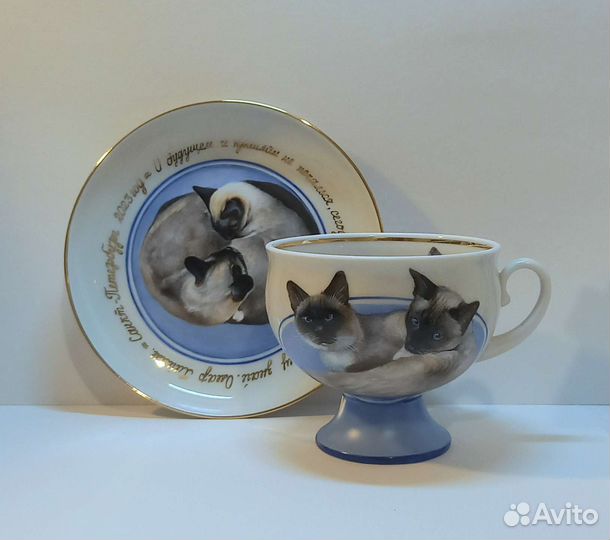 Чайная пара. Ручная роспись