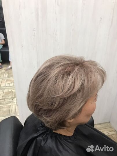 Окрашивание волос оформление бровей