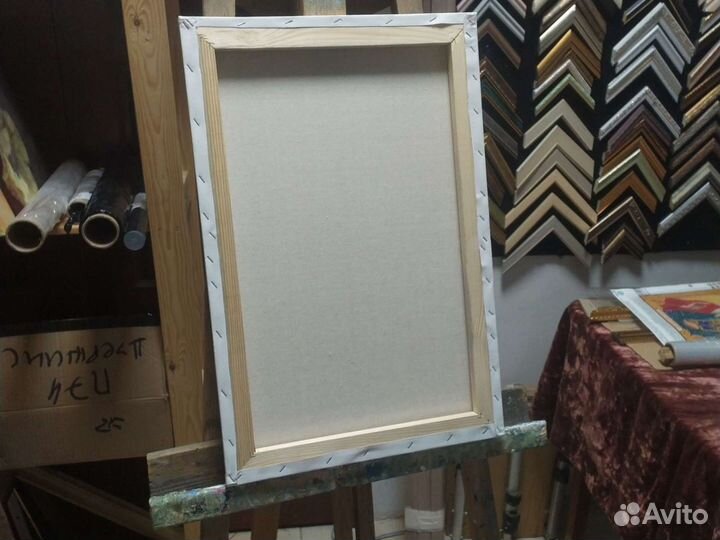 Холст на подрамнике грунтованный