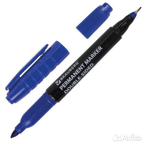 Маркер перманентный (нестираемый) двусторонний BR