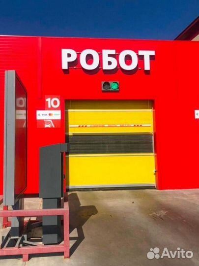 Скоростные рулонные ворота пвх для автомойки