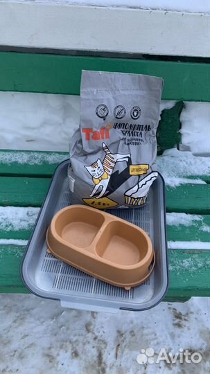 Кошачий лоток, наполнитель, расчестка