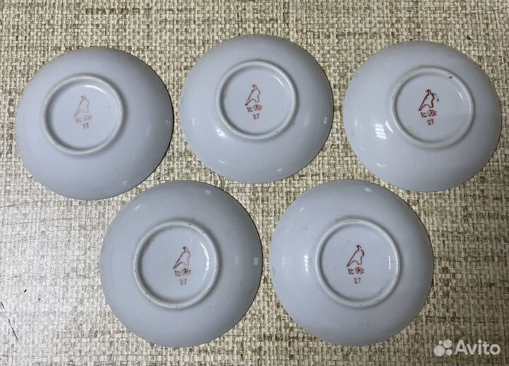 Чайное блюдце Дулево СССР