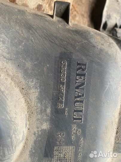 Пыльник двигателя боковой рено дастер