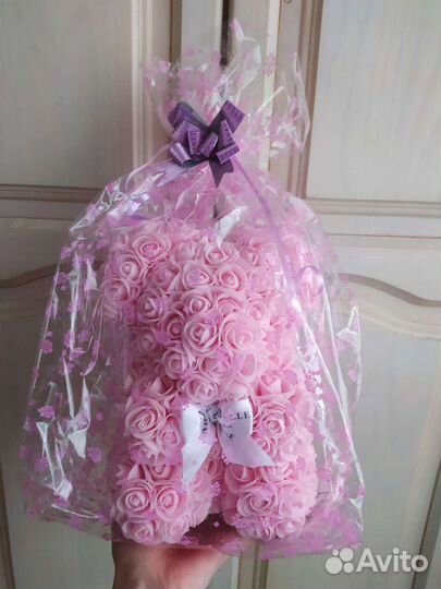 Букет Мишка из роз