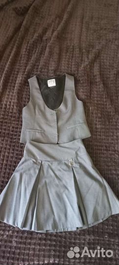 Школьная форма для девочки серая