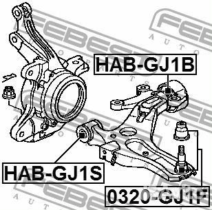 Сайленблок задний переднего рычага без кронштейна