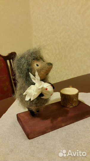 Ежик в тумане валяный