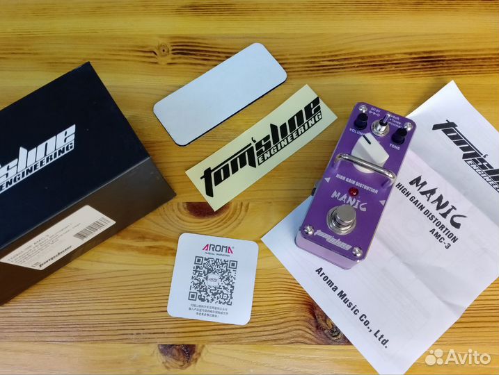 Новая педаль эффектов Distortion tomsline AMC-3