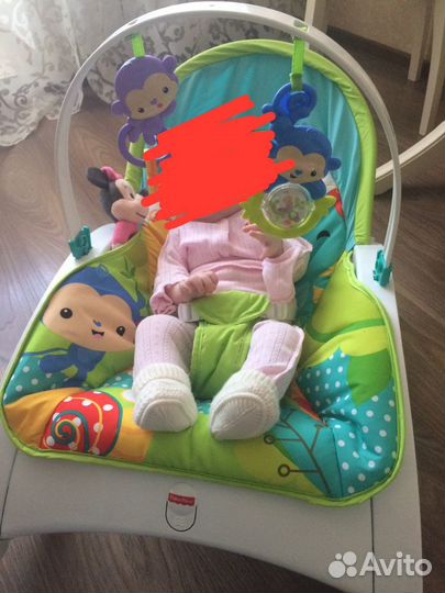 Кресло шезлонг 3 в 1 fisher price