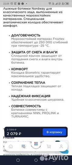 Лыжные ботинки