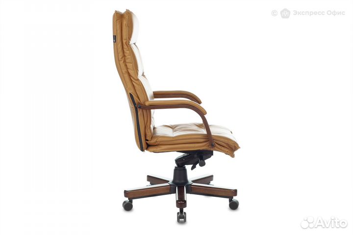 Кресло для руководителя Бюрократ T-9927walnut/must