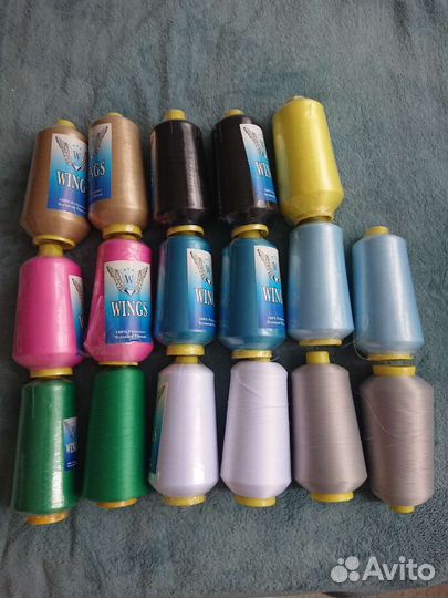 Нитки Wings и др 40/2-5000, текстур 150D-15000