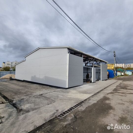 Быстровозводимые ангары склады из сэндвич панелей