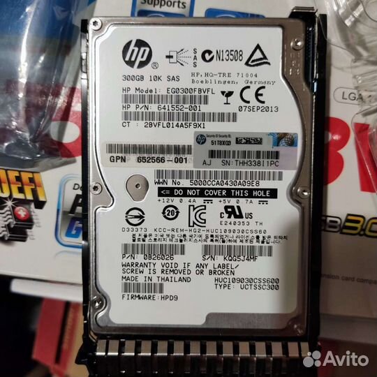 HP 10k SAS 300Gb