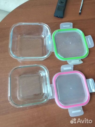 Контейнер стеклянный с крышкой