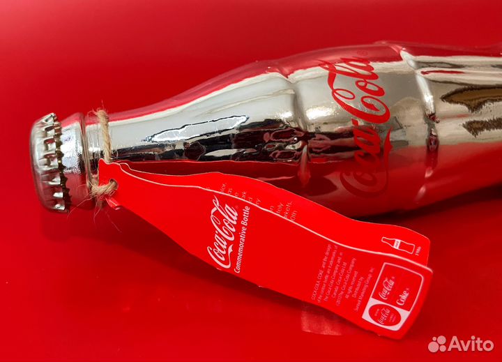 Коллекционная Серебристая бутылочка Кока-Кола