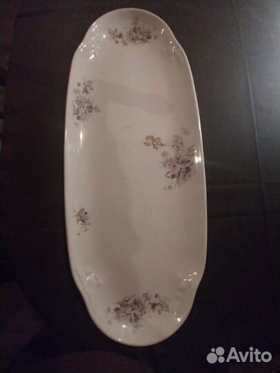 Блюдо большое антикварное villeroy & boch