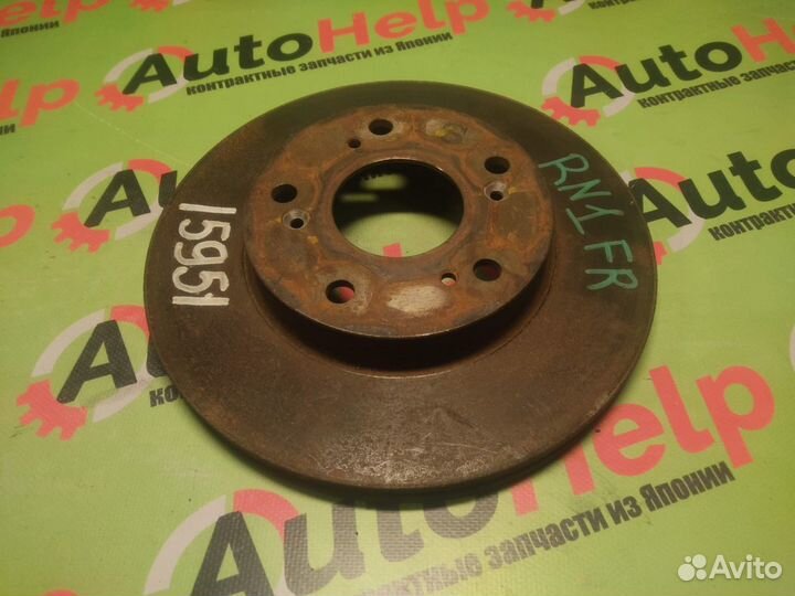 Диск тормозной honda stream RN1 передний 262 мм