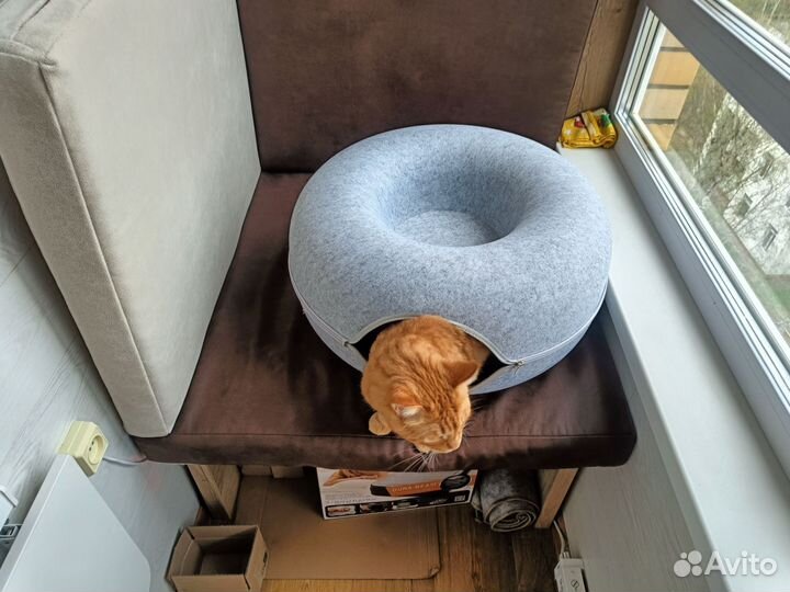 Домик бублик для кошек