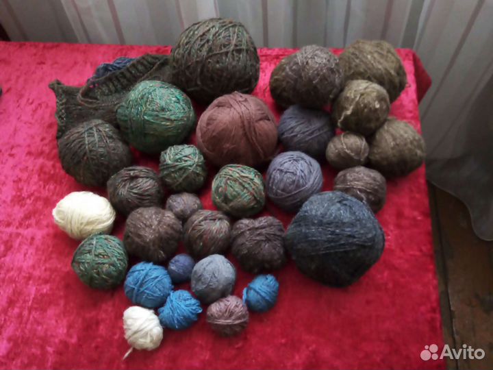 Пряжа для вязания, 1кг, штопка новая