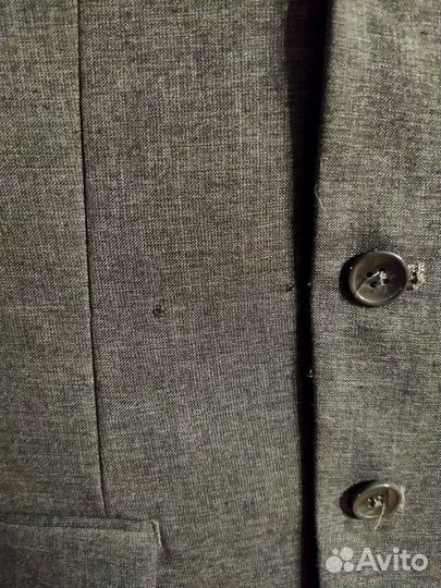 Школьный костюм для мальчика 128 серый