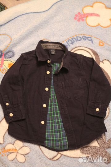 Очень стильная рубашка от Gap на 18-24 месяца