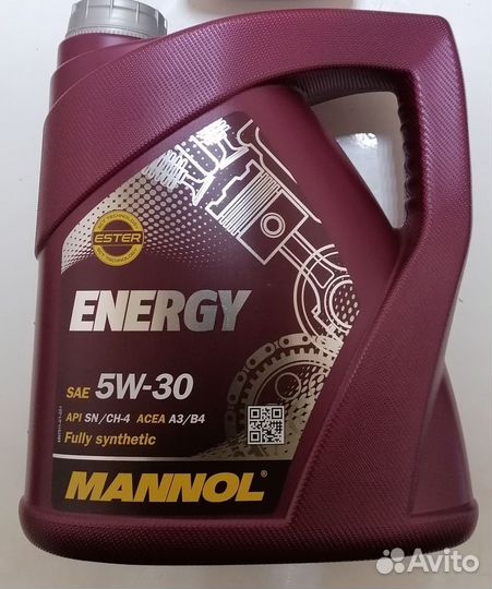 Маторное Масло Energy mannol 5w-30