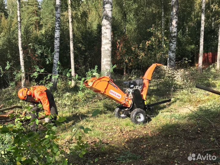 Вырубка деревьев Расчистка участков Дробление пней
