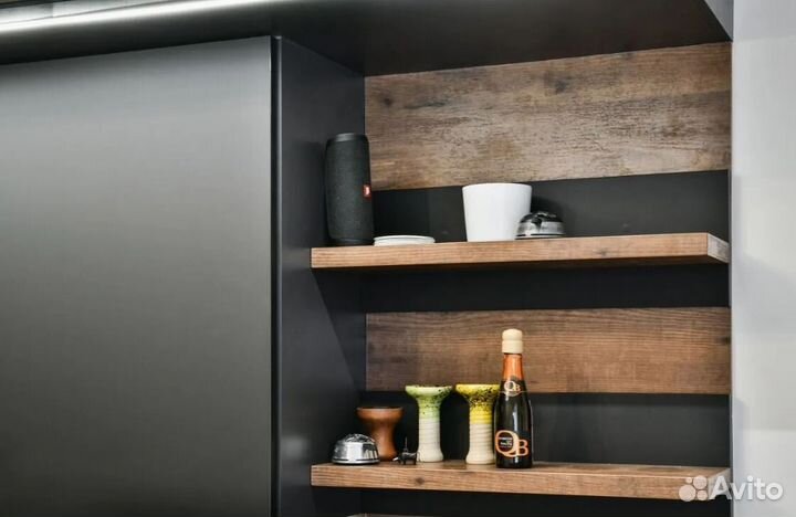 Кухня угловая на заказ для европланировки