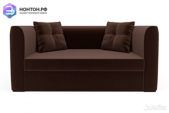 Диван откидной Ассоль коричневый