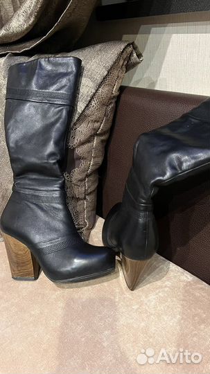 Сапоги зимние натуральная кожа 39