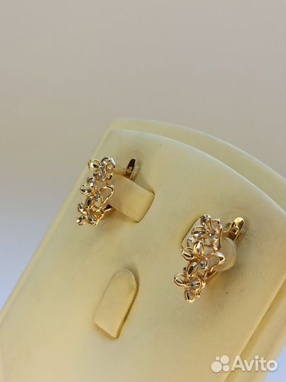 Золотые серьги 585 проба