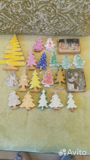 Новогодние игрушки из дерева