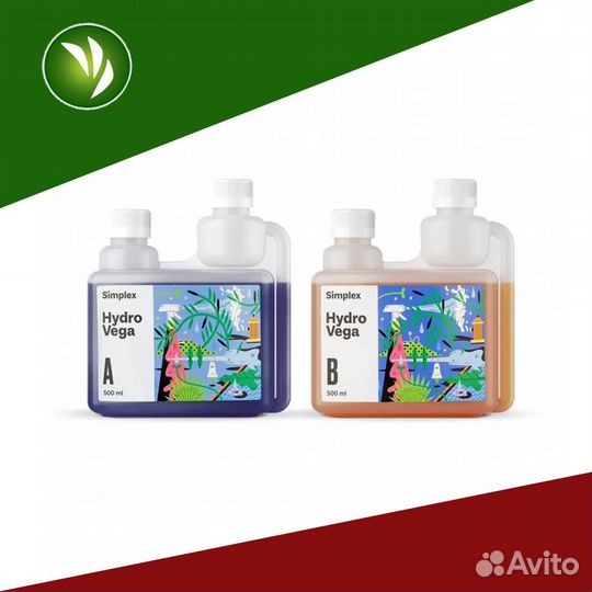 Удобрение для веге simplex Hydro Vega A+B 0,5L