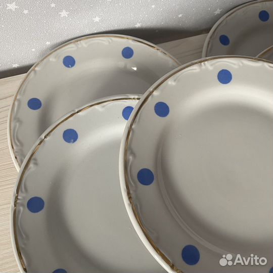 Тарелки десертные СССР 6 штук