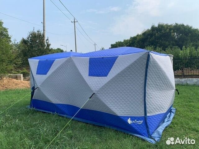 Зимняя палатка куб трехслойная