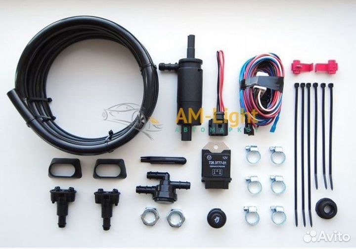 Омыватель фар Скиф офс-12П для плоского бампера