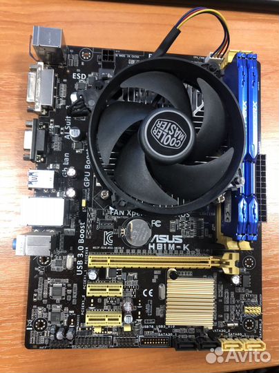 Материнская плата Asus H81M-K Core i5-4460+8gb