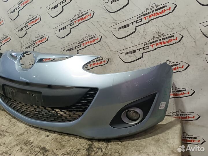 Бампер mazda demio mazda2 DE DE3AS DE3FS DE5FS dejfs DR6150031DBB 2 модель передний голубой, 40B QA4