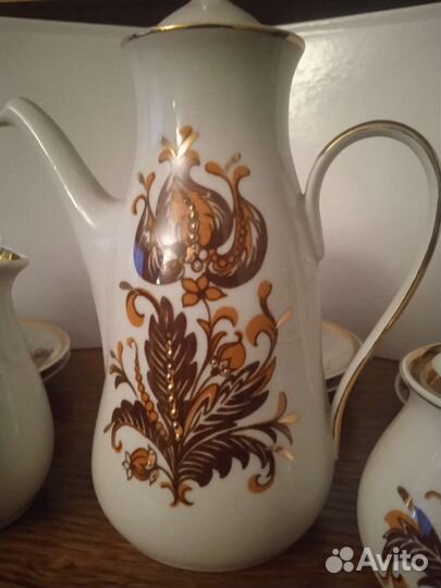 Фарфоровый кофейный сервиз Рига