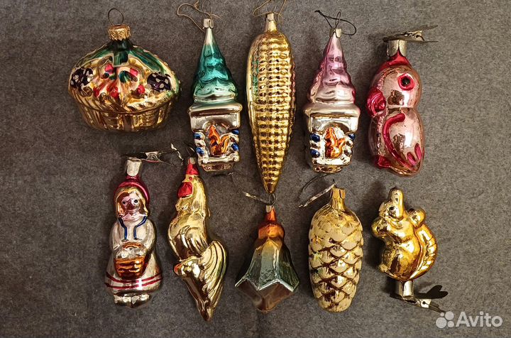 Елочные игрушки СССР